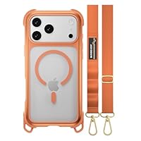 【MagEasy】 iPhone 17 対応 ケース ショルダーストラップ MAGEASY iPhone 17 ケース ショルダー ストラップ 付 クリア